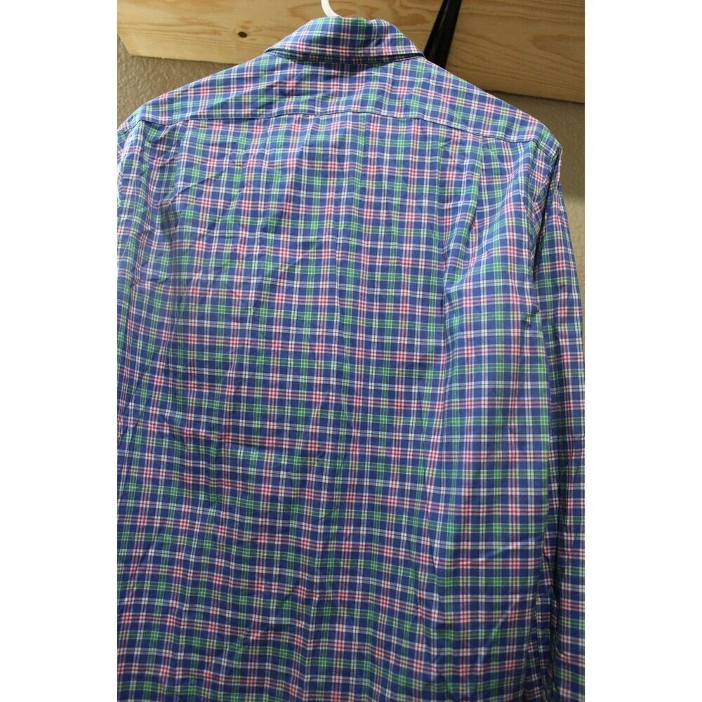Polo Ralph Lauren Colorful Plaid Button Down Shirt Stretch Men's Size Medium